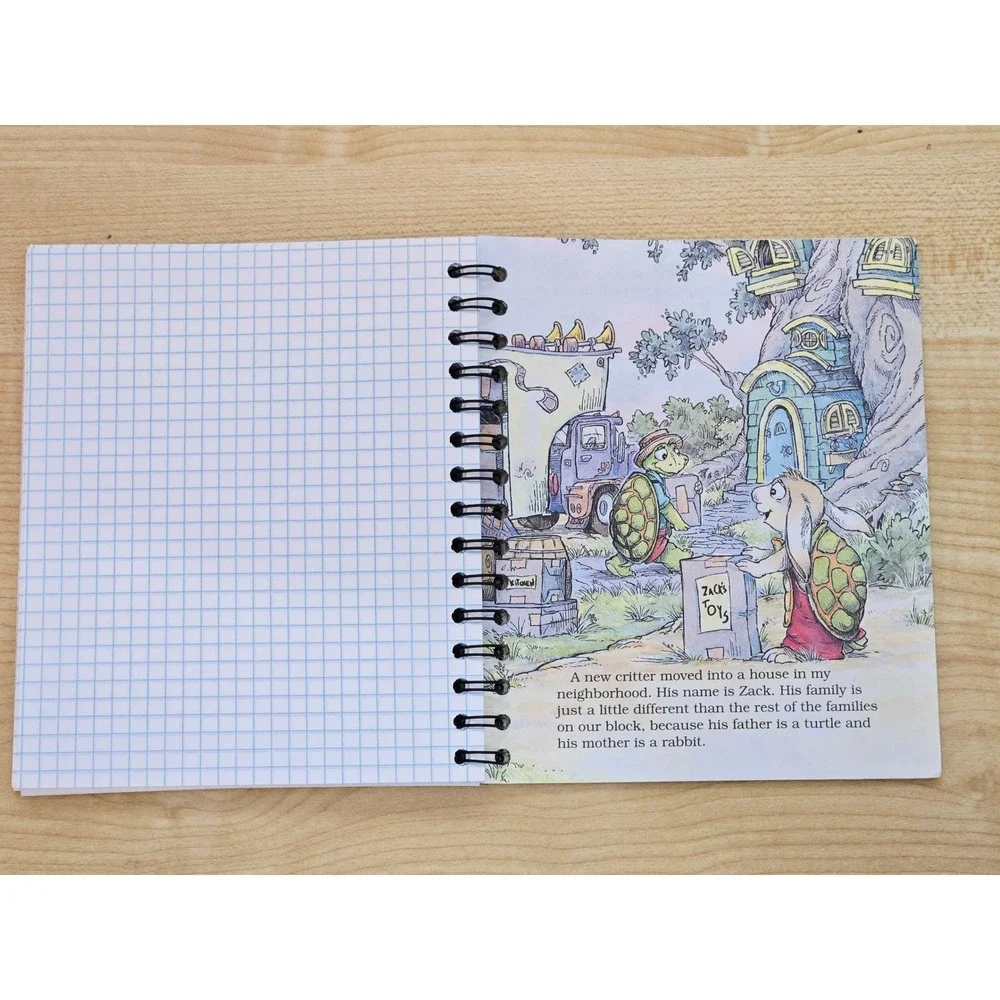 'Just a Little Different' Little Golden Book Upcycled Journal-75+ Pages-Handmade
